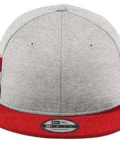 New Era 9FIFTY Shadow Heather Striped Flat Brim Snapback Hat Cap - Blank 950