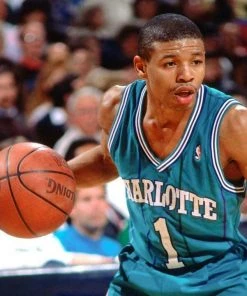 Muggsy Bogues Charlotte Hornets Mitchell & Ness NBA Authentic Jersey 1992-1993