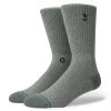 2020 NBA Logoman ST Crew Stance Socks Length Large Men's 9-13 Gray Heather Logo