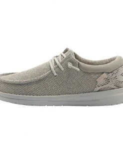 Hey Dude Wendy Polly Sox Mirage Grey Lightweight Women's Shoes Slip On Casual Hey Dude Shoes