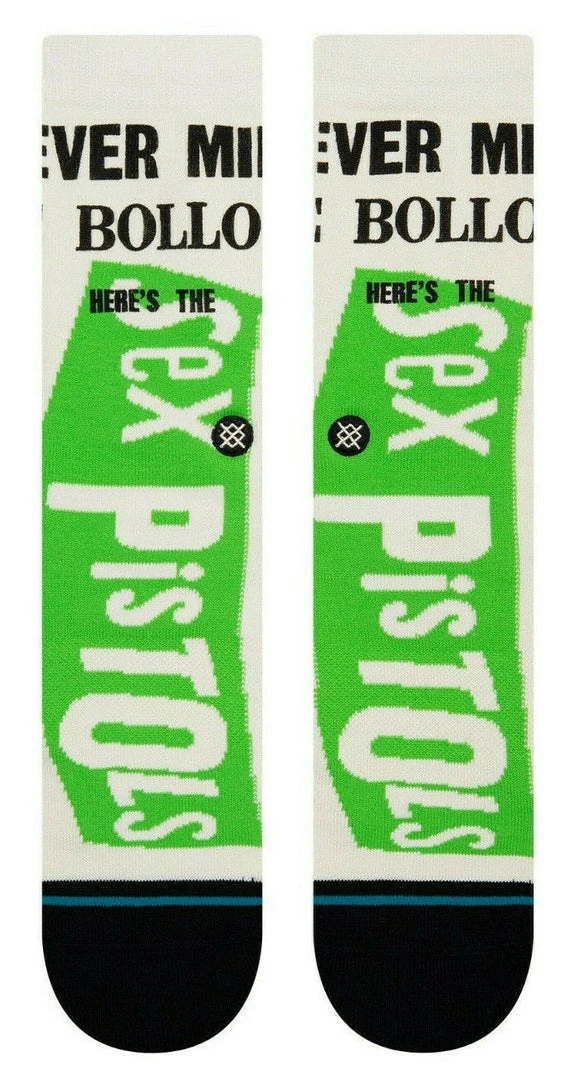 Stance X Sex Pistols Bullocks Punk Rock Crew Socks Large Men's 9-13 2 Stance X Sex Pistols Bullocks Punk Rock Crew Socks Large Men's 9-13