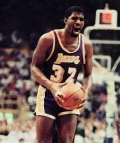 Magic Johnson Los Angeles Lakers LA Mitchell & Ness NBA Authentic Jersey Earvin