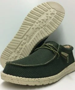 Hey Dude Wally Sox Pine Men's Shoes Comfortable Lightweight Slip On Casual Shoe Hey Dude Shoes