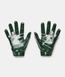 2022 Under Armour Mens UA F8 Adult Football Receivers Gloves Running Back Gloves
