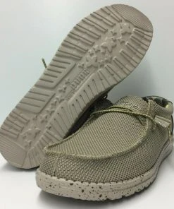 Hey Dude Wally Sox Camel Men's Shoes Comfortable Lightweight Slip On Casual Shoe Hey Dude Shoes