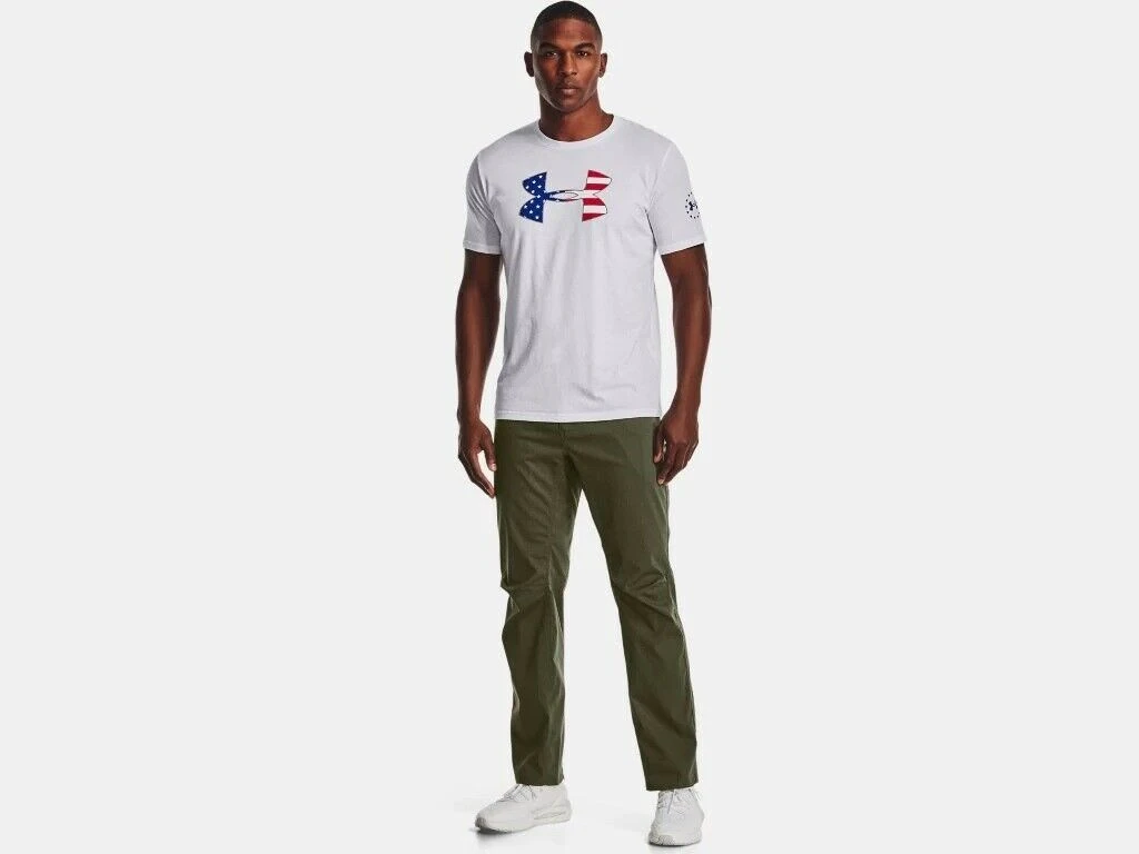 Under Armour Mens UA Freedom Big Flag Logo Short Sleeve Graphic T-Shirt SS Tee 6 Under Armour Mens UA Freedom Big Flag Logo Short Sleeve Graphic T-Shirt SS Tee