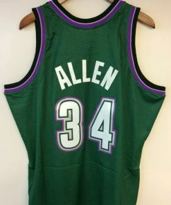 Ray Allen Milwaukee Bucks Mitchell & Ness NBA Authentic Jersey 1996-1997 Rookie