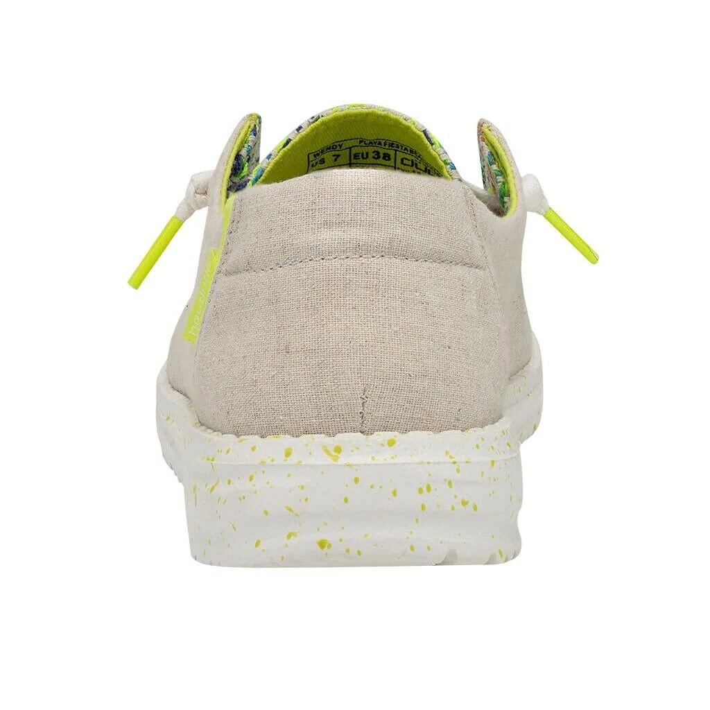 Hey Dude Wendy Playa Fiesta Beach Party Women's Lightweight Casual Shoes SlipOn 5 Hey Dude Wendy Playa Fiesta Beach Party Women's Lightweight Casual Shoes SlipOn