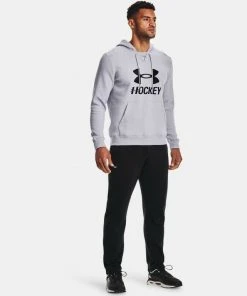 Under Armour Men's UA Hockey Icon Logo Hooded Sweatshirt Lace Up Hoodie 9 Under Armour Men's UA Hockey Icon Logo Hooded Sweatshirt Lace Up Hoodie