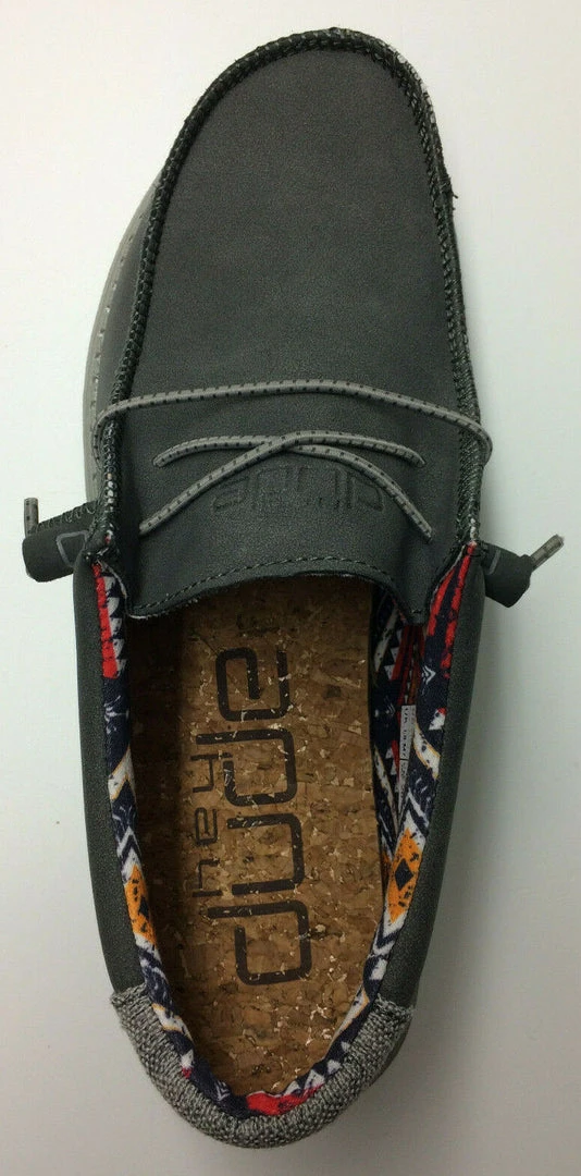 Hey Dude Wally Recycled Leather Quarry Casual Lightweight Slip On Men's Shoes Hey Dude Shoes 6 Hey Dude Wally Recycled Leather Quarry Casual Lightweight Slip On Men's Shoes Hey Dude Shoes