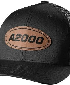 Wilson A2000 Leather Patch Baseball Snapback Mesh Back Snapback Hat Cap USA