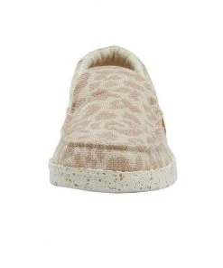 Hey Dude Wendy Hey Dude Women's Wendy Misty Woven Cheetah Tan Shoes Slip On Comfortable Casual Hey Dude Shoes