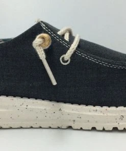 Hey Dude Wendy Natural Carbon Women's Lightweight Comfortable Shoes Slip On