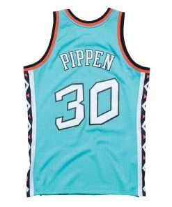 1996 NBA All-Star Game Scottie Pippen #30 Mitchell & Ness Teal Authentic Jersey