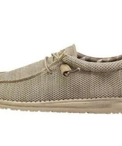 Hey Dude Wally Sox Beige Men's Shoes Comfortable Lightweight Slip On Casual Shoe 8 Hey Dude Wally Sox Beige Men's Shoes Comfortable Lightweight Slip On Casual Shoe