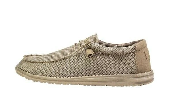 Hey Dude Wally Sox Beige Men's Shoes Comfortable Lightweight Slip On Casual Shoe 3 Hey Dude Wally Sox Beige Men's Shoes Comfortable Lightweight Slip On Casual Shoe