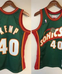Shawn Kemp Seattle SuperSonics Mitchell & Ness Authentic 1995-96 Jersey Sonics NBA