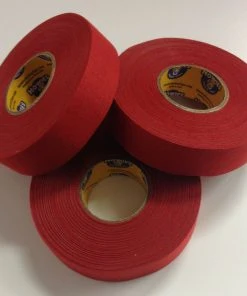 Red Howies Hockey Stick Tape - 1x27 Yards - 3 Rolls - Red Grip Tape