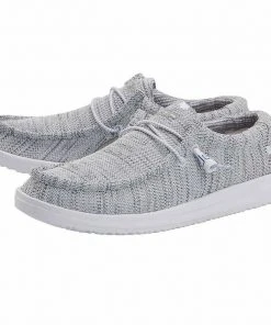 Hey Dude Shoes Hey Dude Wally Free Sox Metal Men's Shoes Comfortable Lightweight Slip On Shoes