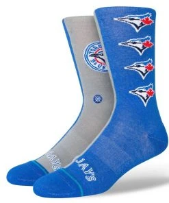 2022 Toronto Blue Jays Stance MLB Split Crew Baseball Socks Large Men's 9-13