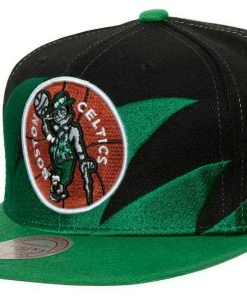 Boston Celtics Mitchell & Ness Snapback Hat Sharktooth Cap Hardwood Classics