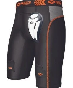 Shock Doctor Tight Compression Hockey Short With BioFlex Cup Boys Or Mens Jock