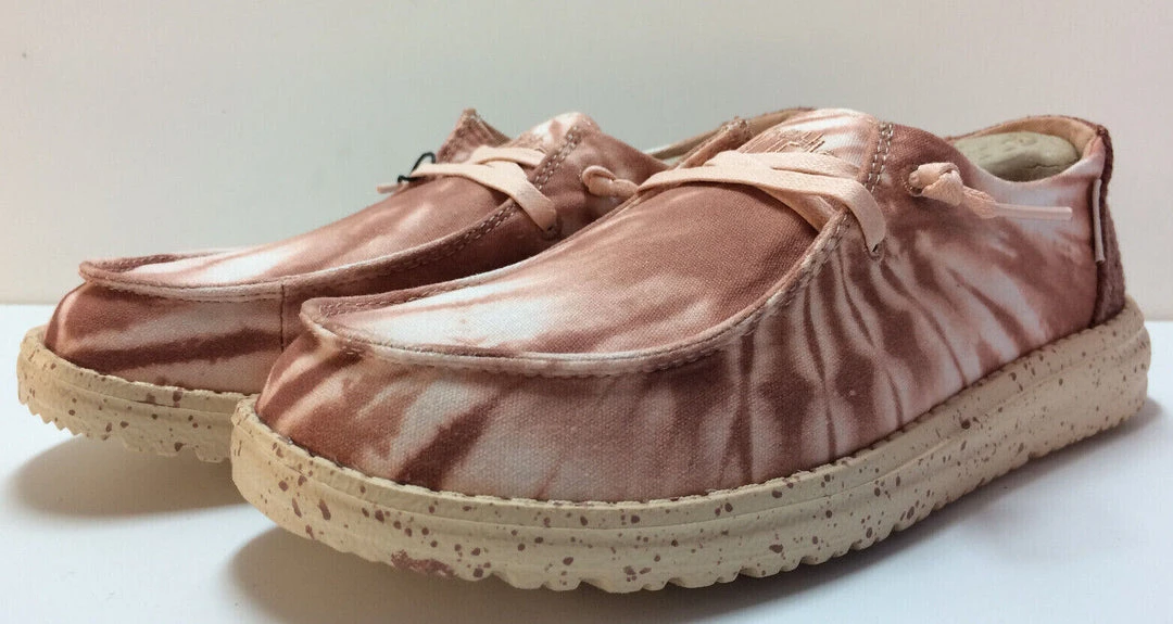 Hey Dude Shoes Hey Dude Wendy Tie Dye Rose Women's Comfortable Lightweight Slip On Casual Shoes 2 Hey Dude Shoes Hey Dude Wendy Tie Dye Rose Women's Comfortable Lightweight Slip On Casual Shoes