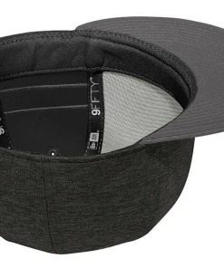 New Era 9FIFTY Shadow Heather Striped Flat Brim Snapback Hat Cap - Blank 950