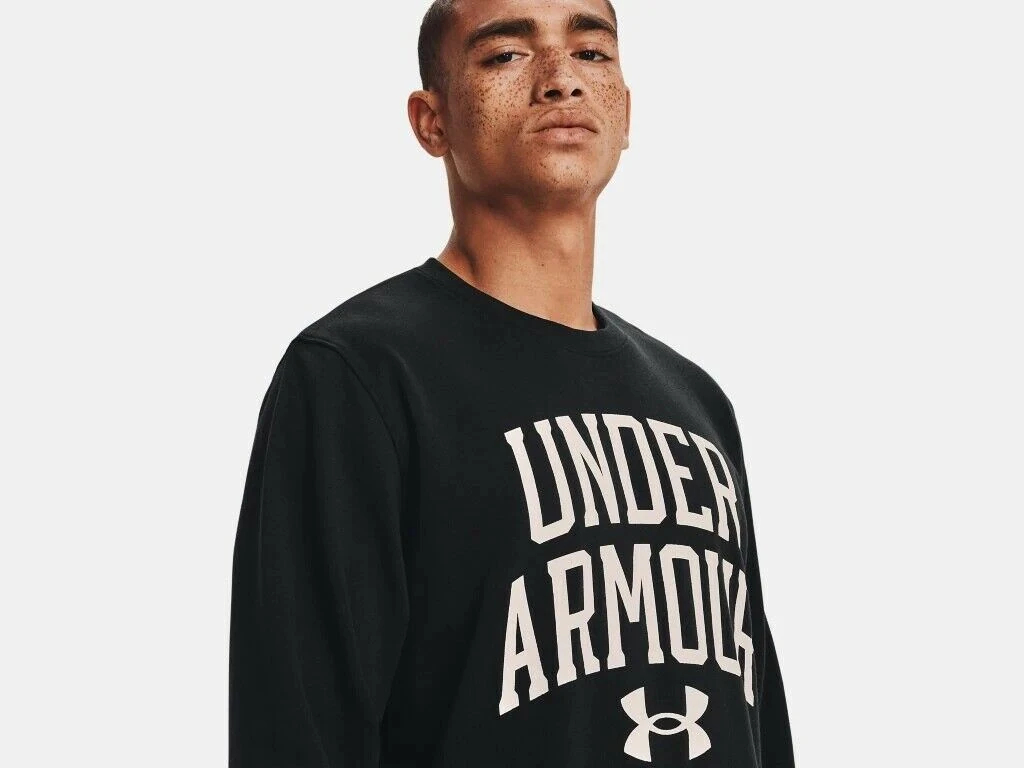 Under Armour Men's UA Rival Terry Crew Big Logo Sweatshirt Pullover 7 Under Armour Men's UA Rival Terry Crew Big Logo Sweatshirt Pullover