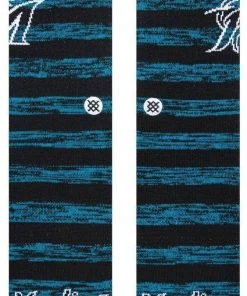 2022 Miami Marlins M Stance Black MLB Twist Baseball Socks Large Men's 9-13