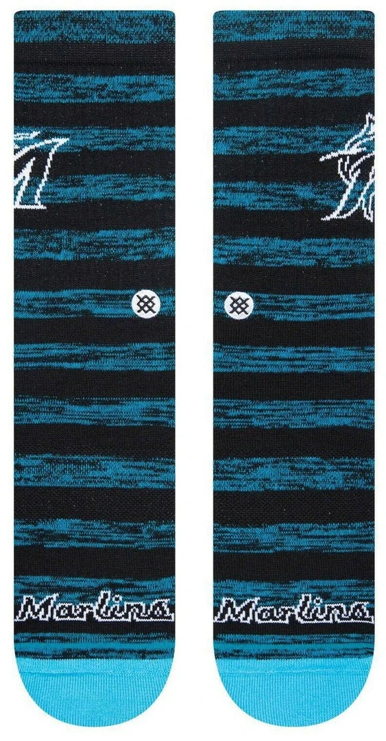 2022 Miami Marlins M Stance Black MLB Twist Baseball Socks Large Men's 9-13 2 2022 Miami Marlins M Stance Black MLB Twist Baseball Socks Large Men's 9-13