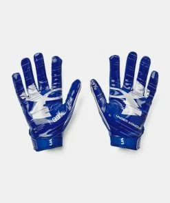 2022 Under Armour Boys UA F8 Youth Football Receivers Gloves Running Back Gloves