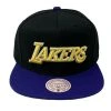 Los Angeles Lakers LA Mitchell & Ness NBA Hardwood Classic Snapback Hat Cap