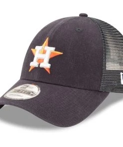 MLB Heaven Shop 21 2022 Houston Astros New Era MLB 9FORTY Adjustable Snapback Hat Cap Mesh Navy 940