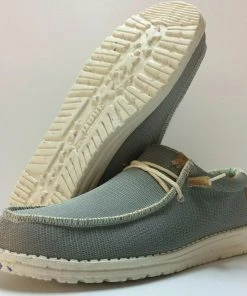 Hey Dude Wally Eco Sox Cobblestone Men's Shoe Lightweight Casual Slip On Shoes