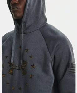Under Armour Men's UA Freedom Fleece Big Logo Hoodie Hooded Sweatshirt