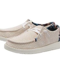 Hey Dude Wendy Boho Aztec Pink Women's Lightweight Shoes Slip On Comfortable