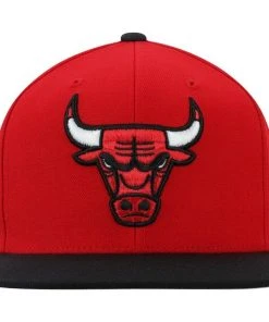 Chicago Bulls Mitchell & Ness NBA Snapback Hat 2Tone Hardwood Classics Cap