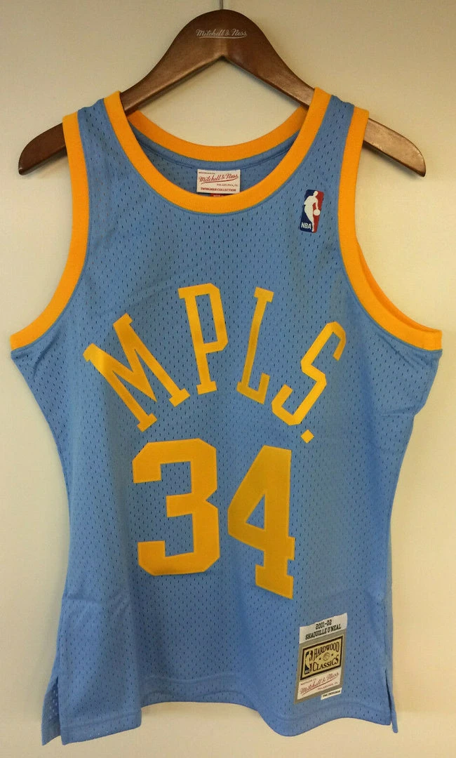 Shaquille O'Neal Los Angeles Lakers MPLS Mitchell & Ness Authentic Jersey Shaq NBA 3 Shaquille O'Neal Los Angeles Lakers MPLS Mitchell & Ness Authentic Jersey Shaq NBA
