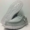 Hey Dude Wally Sox Stone White Lightweight SlipOn Casual Comfortable Men's Shoes