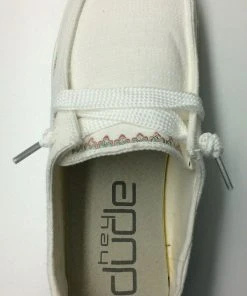 Hey Dude Wendy Flora Lily White Lightweight Casual Comfort Slip On Women's Shoes