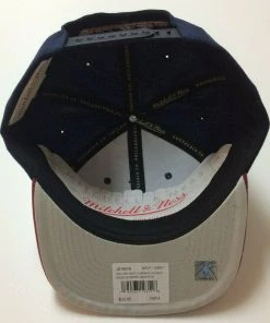 Denver Nuggets Mitchell & Ness NBA Adjustable Snapback Hat 2Tone Flat Brim Cap