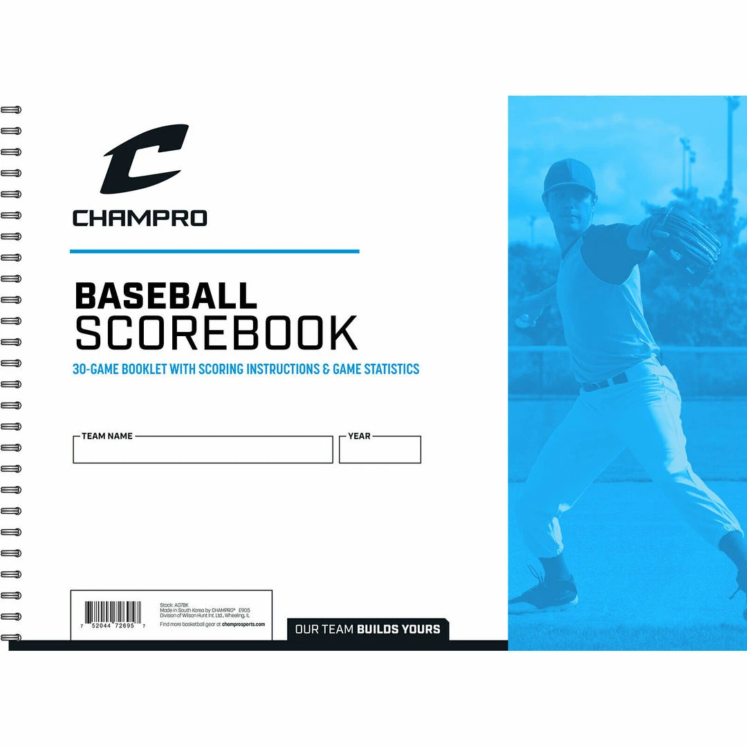 Champro Official Baseball / Softball Scorebook - Baseball Scorebook 1 Champro Official Baseball / Softball Scorebook - Baseball Scorebook