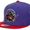 Toronto Raptors Mitchell & Ness NBA Snapback Hat 2Tone Hardwood Classics Cap