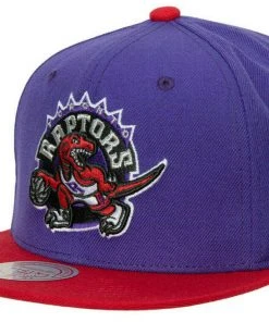 Toronto Raptors Mitchell & Ness NBA Snapback Hat 2Tone Hardwood Classics Cap