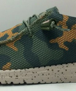 Hey Dude Wally Sox Jungle Camo Men's Lightweight Slip On Casual Comfort Shoes