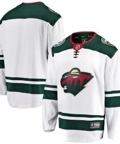 Fanatics 2022 Minnesota Wild Fantics NHL Authentic Breakaway Hockey Jersey Men Away White