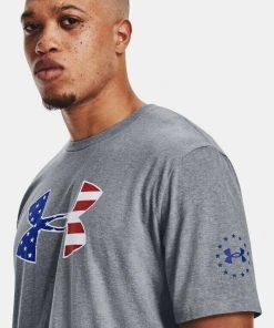 Under Armour Mens UA Freedom Big Flag Logo Short Sleeve Graphic T-Shirt SS Tee 39 Under Armour Mens UA Freedom Big Flag Logo Short Sleeve Graphic T-Shirt SS Tee