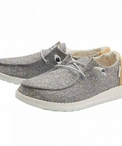 Hey Dude Wendy Canvas Mustard Mix Women's Lightweight Shoes Slip On Casual Hey Dude Shoes