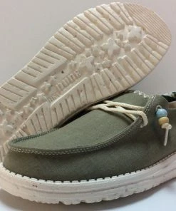 Hey Dude Wendy Natural Rosemary Women's Lightweight Comfortable Shoes Slip On